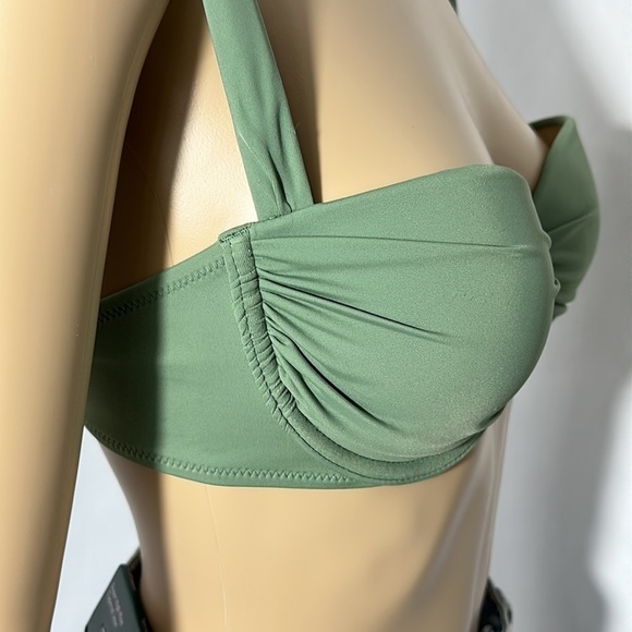 Shade & Shore Women's Green Bikini Top Wire Reinforced (7KXZE3) - Picture 3 of 3